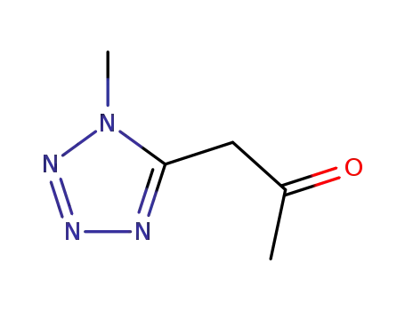 Molecular Structure of 116980-49-5 (2-Propanone, 1-(1-methyl-1H-tetrazol-5-yl)-)