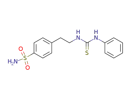 Molecular Structure of 10079-93-3 (Benzenesulfonamide, 4-[2-[[(phenylamino)thioxomethyl]amino]ethyl]-)