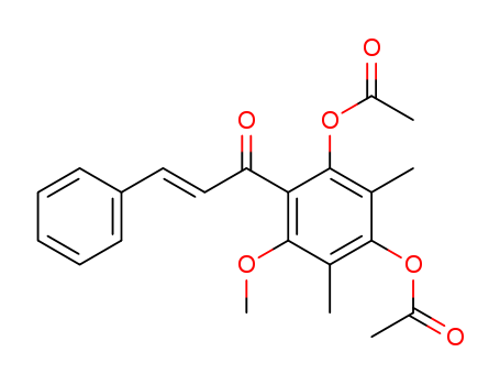 2-Propen-1-one, 1-[2,4-bis(acetyloxy)-6-methoxy-3,5-dimethylphenyl]-3-phenyl-, (E)-