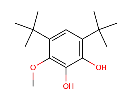 Molecular Structure of 4055-71-4 (4,6-Di-tert-butyl-3-methoxycatechol)