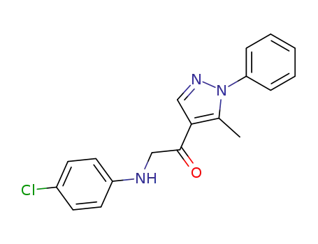 2-(4-chloro-phenylamino)-1-(5-methyl-1-phenyl-1<i>H</i>-pyrazol-4-yl)-ethanone