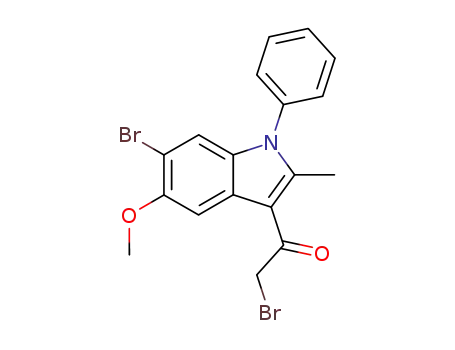 2-Bromo-1-(6-bromo-5-methoxy-2-methyl-1-phenyl-1H-indol-3-yl)-ethanone