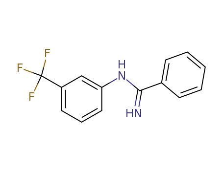 Molecular Structure of 23557-76-8 (N-(α,α,α-Trifluoro-m-tolyl)benzamidine)