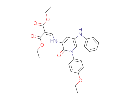 2-{[1-(4-ethoxy-phenyl)-2-oxo-2,5-dihydro-1<i>H</i>-pyrido[3,2-<i>b</i>]indol-3-ylamino]-methylene}-malonic acid diethyl ester