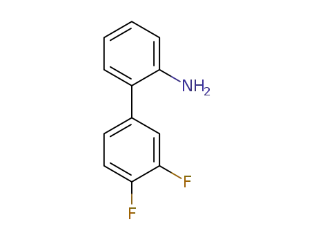 Molecular Structure of 873056-62-3 (3',4'-DIFLUORO[1,1'-BIPHENYL]-2-AMINE)