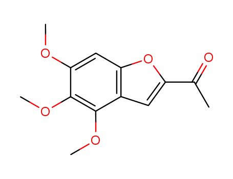 Molecular Structure of 97094-18-3 (1-(4,5,6-trimethoxy-1-benzofuran-2-yl)ethanone)