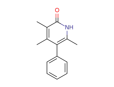 Molecular Structure of 98042-74-1 (2-Hydroxy-3,4,6-trimethyl-5-phenylpyridine)