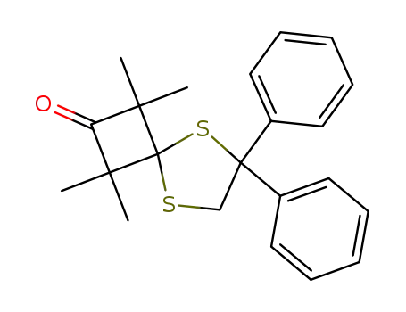 1,1,3,3-Tetramethyl-6,6-diphenyl-5,8-dithia-spiro[3.4]octan-2-one