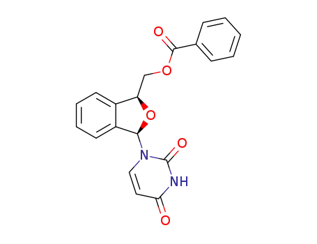 (1'R,3'S)-1-(3'-benzoyloxymethyl-1',3'-dihydrobenzo[c]furan-1-yl)uracil