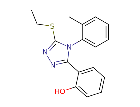 2-(5-(Ethylthio)-4-(2-methylphenyl)-4H-1,2,4-triazol-3-yl)phenol