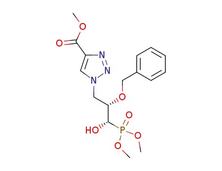 dimethyl (1S,2S)-2-benzyloxy-1-hydroxy-3-(4-methoxycarbonyl-1,2,3-triazol-1-yl)propylphosphonate