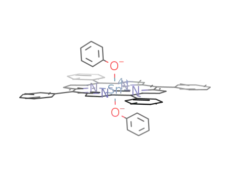 Molecular Structure of 1365636-06-1 (trans-bis(phenolato)-[5,10,15,20-tetrakis(phenyl)porphyrinato]tin(IV))