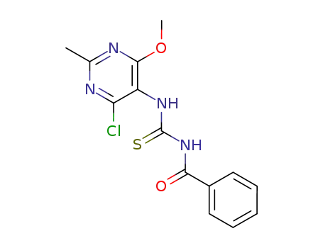 N-[4-chloro-6-methoxy-2-methylpyrimid-5-yl]-N'-benzoylthiourea