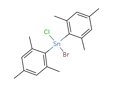 Stannane, bromochlorobis(2,4,6-trimethylphenyl)- CAS No  144650-36-2