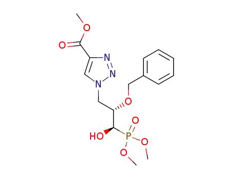 dimethyl (1R,2S)-2-benzyloxy-1-hydroxy-3-(4-methoxycarbonyl-1,2,3-triazol-1-yl)propylphosphonate