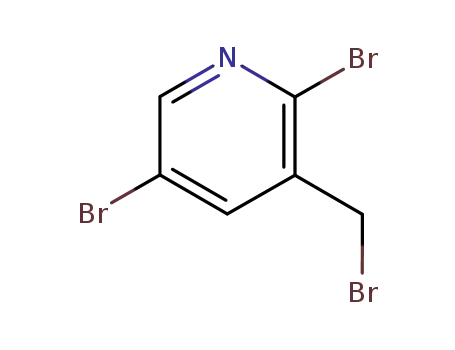 Molecular Structure of 61686-65-5 (PYRIDINE, 2,5-DIBROMO-3-(BROMOMETHYL)-)