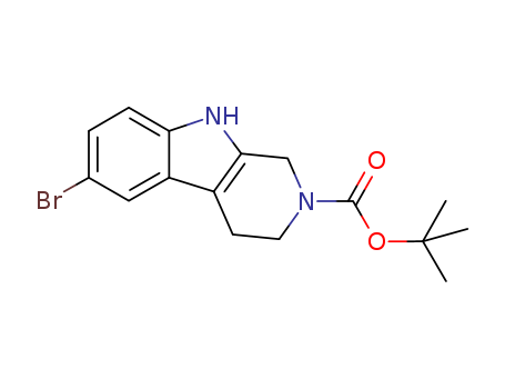 2H-Pyrido[3,4-b]indole-2-carboxylic acid, 6-bromo-1,3,4,9-tetrahydro-, 1,1-dimethylethyl ester CAS No.1173155-59-3