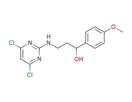 4,6-dichloro-2-[3'-hydroxy-3'-(4''-methoxyphenyl)propylamino]pyrimidine