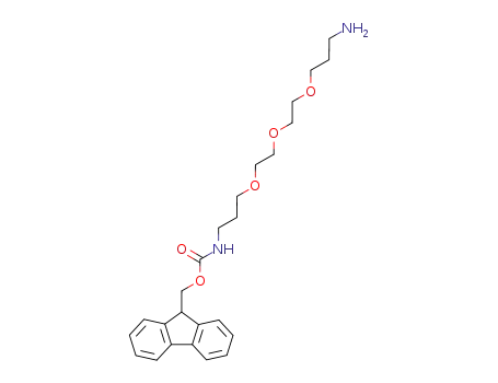 Molecular Structure of 308241-31-8 (9H-fluoren-9-ylmethyl N-(3-{2-[2-(3-aminopropoxy)ethoxy]ethoxy}propyl)carbamate)