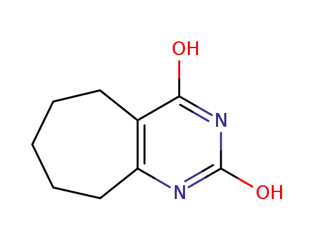 Molecular Structure of 53476-71-4 (6,7,8,9-tetrahydro-5H-cyclohepta[d]pyrimidine-2,4-diol)