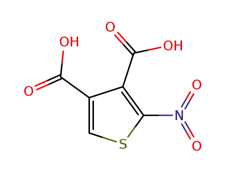 Molecular Structure of 932032-15-0 (2-nitrothiophene-3,4-dicarboxylic acid)