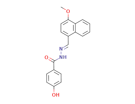 Molecular Structure of 368453-78-5 (4-hydroxy-N'-[(4-methoxy-1-naphthyl)methylene]benzohydrazide)