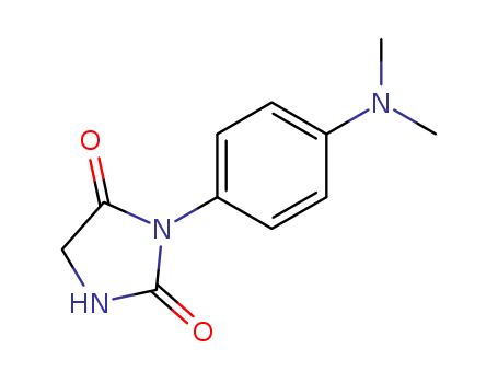 Molecular Structure of 111256-82-7 (2,4-Imidazolidinedione, 3-[4-(dimethylamino)phenyl]-)