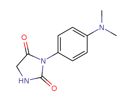 Molecular Structure of 111256-82-7 (2,4-Imidazolidinedione, 3-[4-(dimethylamino)phenyl]-)