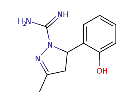 4,5-Dihydro-5-(2-hydroxyphenyl)-3-methyl-1H-pyrazole-1-carboximidamide