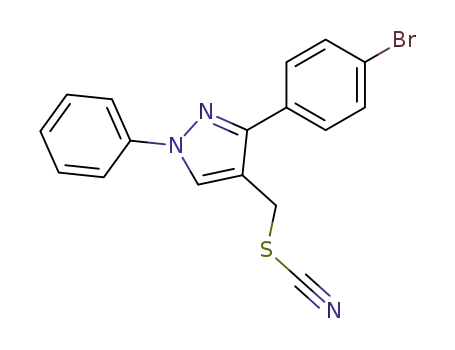 3-(4-bromo-phenyl)-1-phenyl-4-thiocyanatomethyl-1<i>H</i>-pyrazole