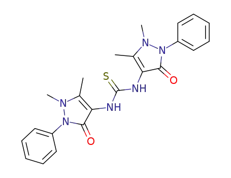 Molecular Structure of 26084-35-5 (1,3-BIS-(1,5-DIMETHYL-3-OXO-2-PHENYL-2,3-DIHYDRO-1H-PYRAZOL-4-YL)-THIOUREA)