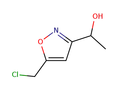 Molecular Structure of 93422-82-3 (3-Isoxazolemethanol,5-(chloromethyl)--alpha--methyl-,(-)-(9CI))