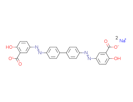 Benzoic acid,3,3'-[[1,1'-biphenyl]-4,4'-diylbis(2,1-diazenediyl)]bis[6-hydroxy-, sodium salt(1:2)