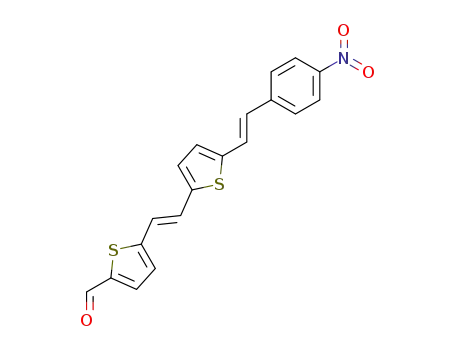 2-[(E)-(5-formyl)-2-thienylvinyl]-5-((E)-4-nitrostyryl)thiophene