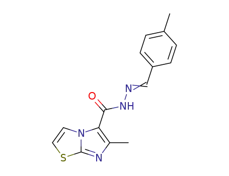 6-methyl-N-[(4-methylphenyl)methylidene]imidazo[2,1-b][1,3]thiazole-5-carbohydrazide