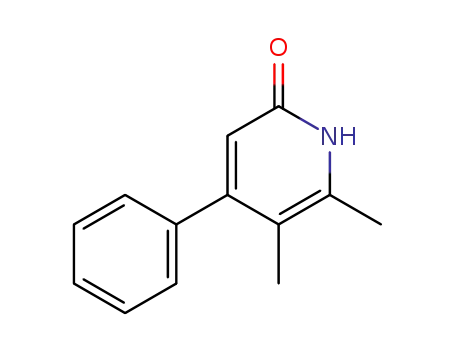 Molecular Structure of 10354-07-1 (2(1H)-Pyridinone, 5,6-dimethyl-4-phenyl-)