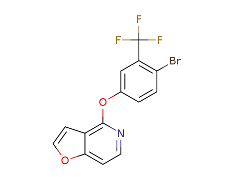 Molecular Structure of 1609581-47-6 (4-[4-bromo-3-(trifluoromethyl)phenoxy]furo[3,2-c]pyridine)