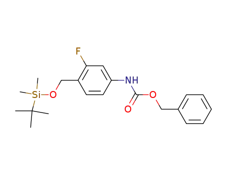 Carbamic acid,
[4-[[[(1,1-dimethylethyl)dimethylsilyl]oxy]methyl]-3-fluorophenyl]-,
phenylmethyl ester