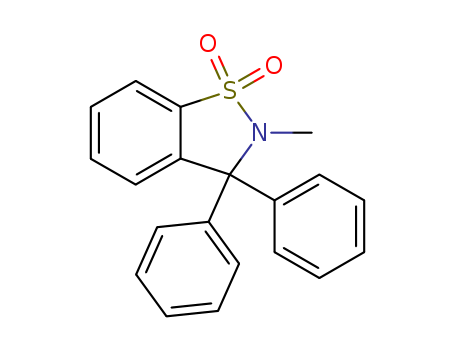 1,2-Benzisothiazole,2,3-dihydro-2-methyl-3,3-diphenyl-, 1,1-dioxide cas  15449-03-3