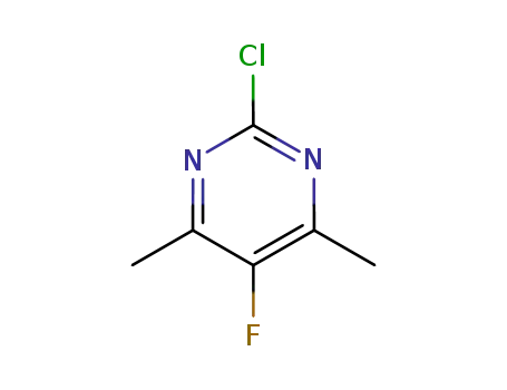 Molecular Structure of 1192479-36-9 (2-chloro-5-fluoro-4,6-dimethylpyrimidine)