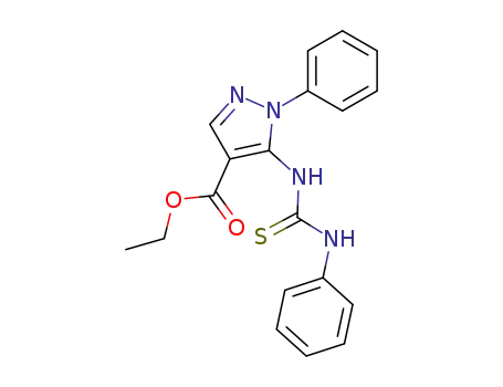 1H-Pyrazole-4-carboxylic acid,
1-phenyl-5-[[(phenylamino)thioxomethyl]amino]-, ethyl ester