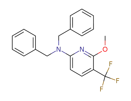 2-Pyridinamine, 6-methoxy-N,N-bis(phenylmethyl)-5-(trifluoromethyl)-