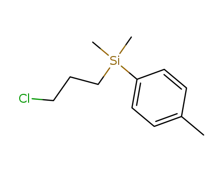 Molecular Structure of 54040-87-8 (3-[dimethyl(p-methylphenyl)silyl]propyl chloride)