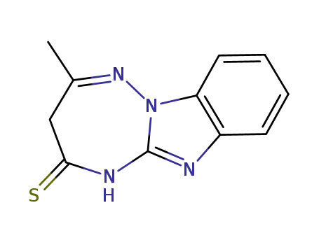 5H-2-methyl-1,2,4-triazepino[2,3-a]benzimidazolo-4-thione