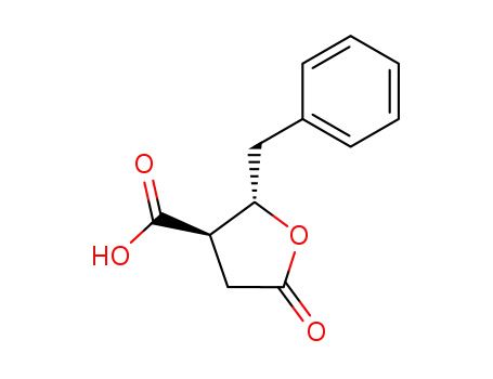 3-Furancarboxylic acid, tetrahydro-5-oxo-2-(phenylmethyl)-, (2S,3R)-