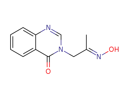 Molecular Structure of 103646-55-5 (4(3H)-Quinazolinone, 3-[2-(hydroxyimino)propyl]-)