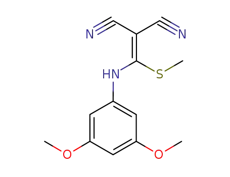 [(3,5-Dimethoxyanilino)(methylsulfanyl)methylidene]propanedinitrile