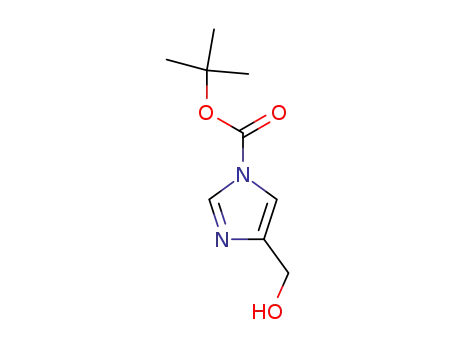 Molecular Structure of 120277-50-1 (TERT-BUTYL 4-(HYDROXYMETHYL)-1H-IMIDAZOLE-1-CARBOXYLATE)