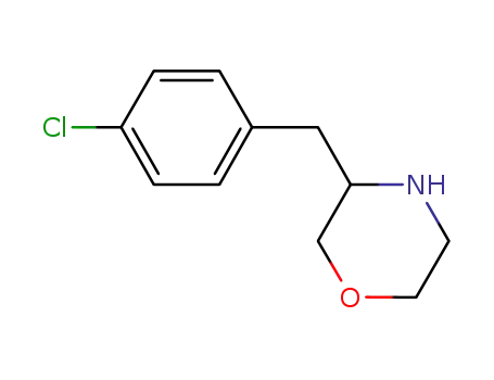Molecular Structure of 913718-38-4 (Morpholine, 3-[(4-chlorophenyl)methyl]-)