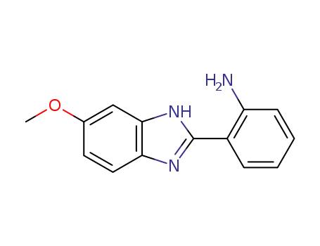 Molecular Structure of 29528-16-3 (2-(6-methoxy-1H-benzimidazol-2-yl)-phenylamine)